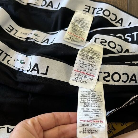 LACOSTE Men's 3pk. Regular-Fit Stretch Logo Band Briefs - Picture 11 of 14